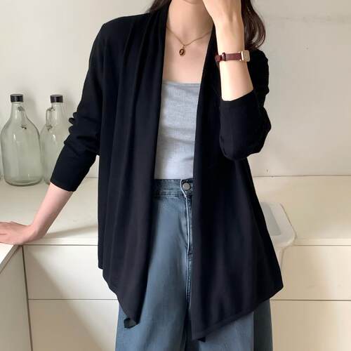 【DaFangLady张大方】慵懒风无领针织套装女 开衫F19-8853