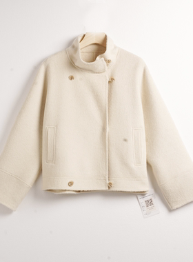 【晶晶姐妹专属】绑带短款羊毛外套7040-LSM