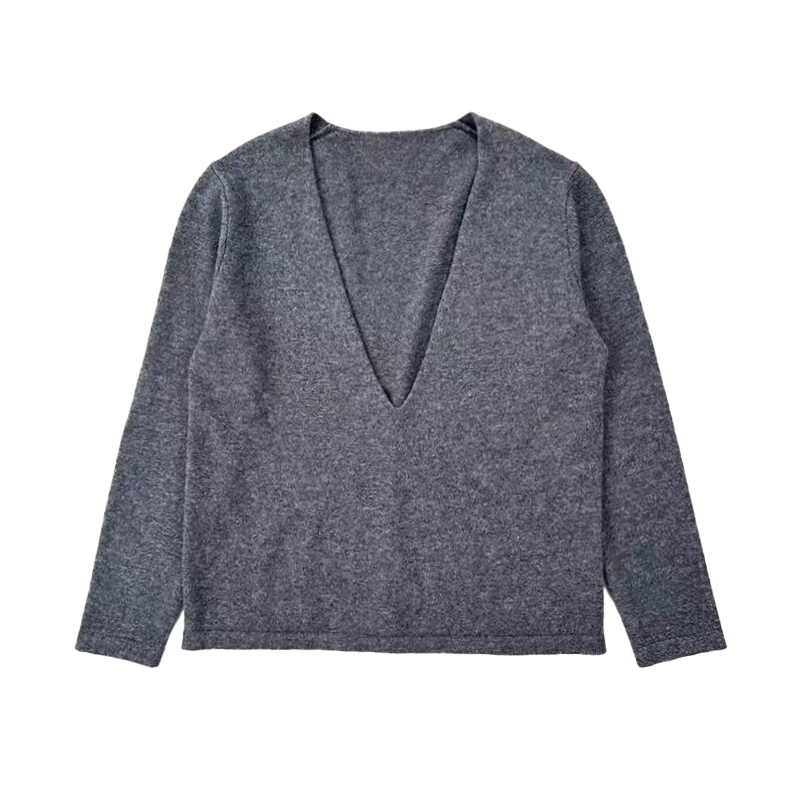 【潇潇】大V领针织衫F2-163