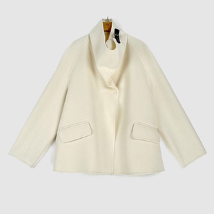 FH1026 大衣 羊毛荡领中长款 9010 大潘专享