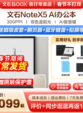 【正常发货 送原装磁吸皮套】文石BOOX NoteX5墨水屏电子书阅读器Note X5电纸书10.3手写电纸书平板办公本