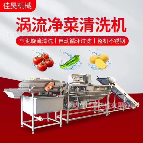 净菜蔬菜气泡清洗机商用土豆果蔬清洗机器小型臭氧涡流洗菜机设备