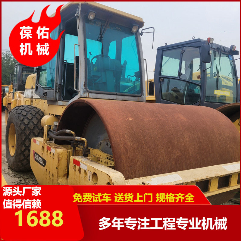 贸易订单二手双驱压路机二手双钢轮压路机低油耗操作便捷单钢轮出