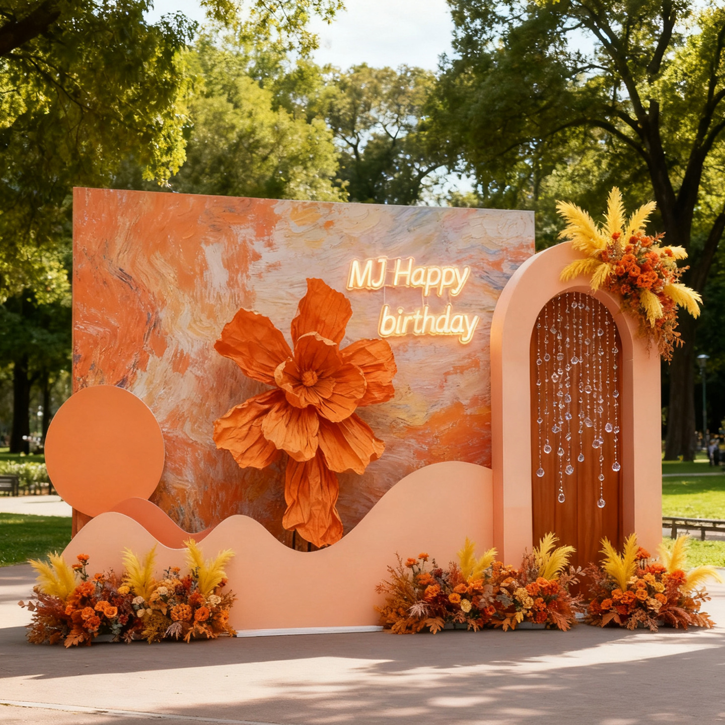 仿真花造景纸艺花网红拍照