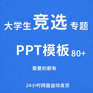 大学生竞选主题PPT模板学生会主席班委会团支书优秀团员竞选PPT