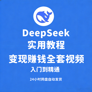 DeepSeek赚钱教程指令提示词变现教程Ai课程完整版从入门到精通