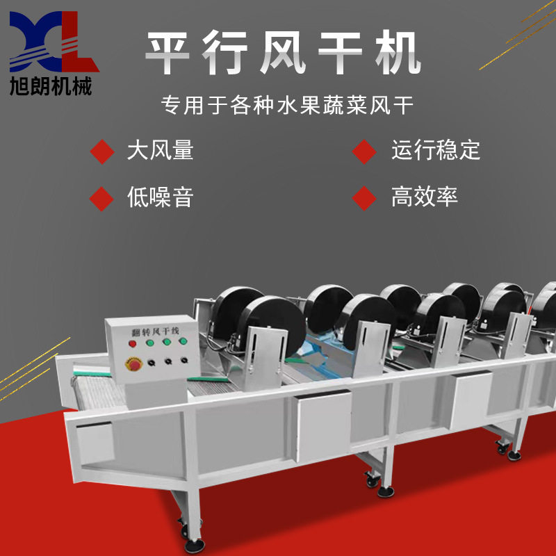 旭朗果蔬平行风干机全自动不锈钢水果蔬菜工业用设备烘干机厂家