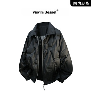 VISVIM BESSEL羽绒服男士冬季新款高级感加厚90鸭绒款大衣外套男