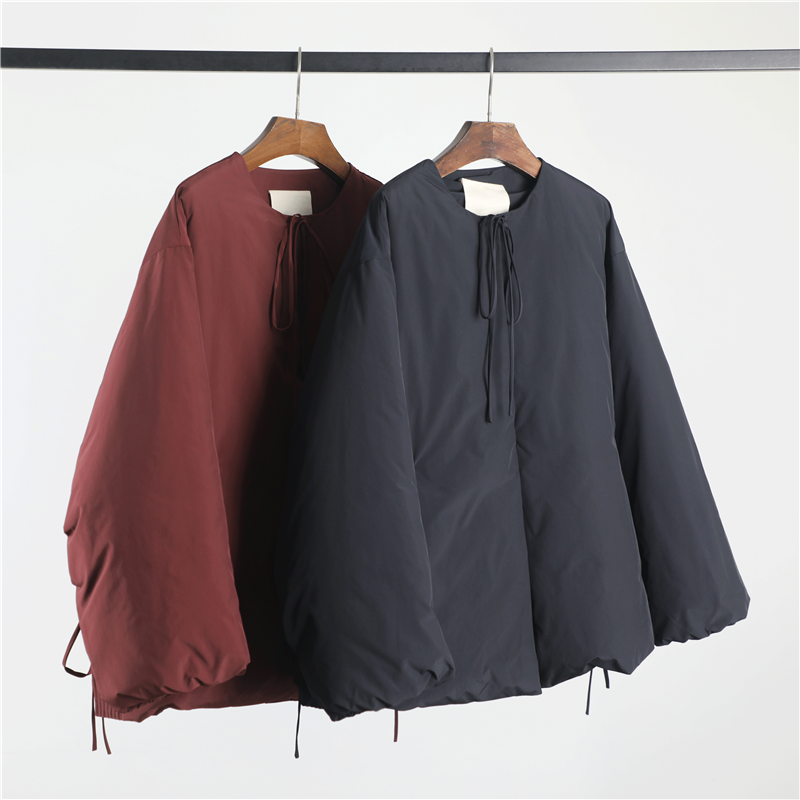 又轻又保暖！复古新中式系带 宽松廓形白鹅绒羽绒服女 秋冬新款