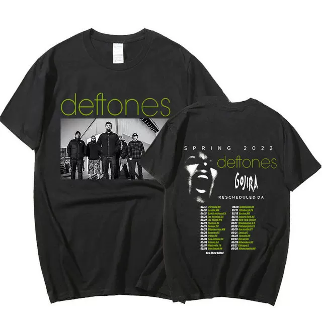 Футболка тура DEFTONES Around the Fur Tour Band Concert Punk Хип Хол