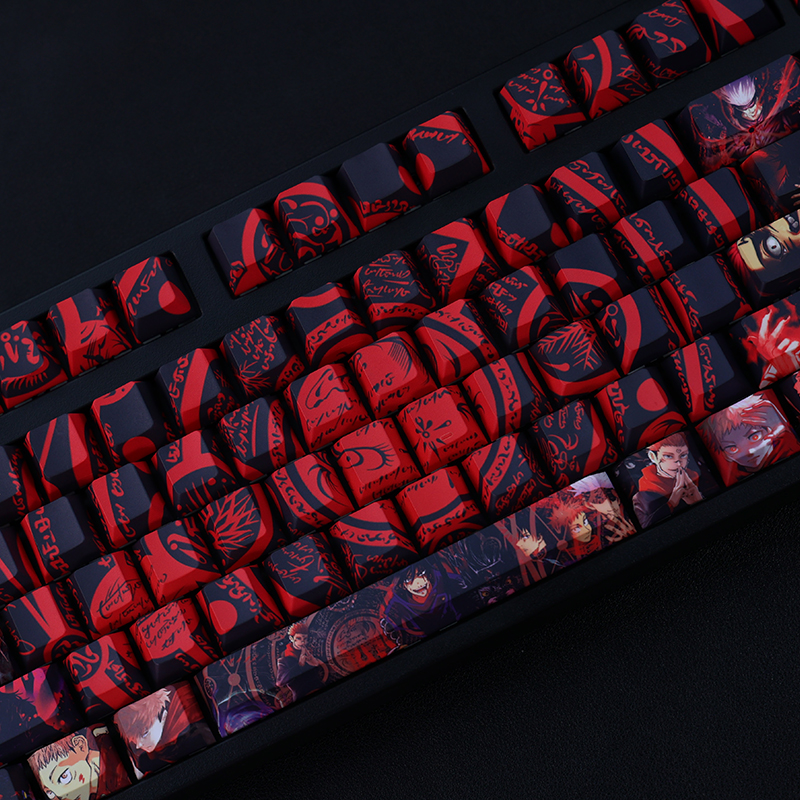 철자 반환 GOJO SATORU DOG CURLED THORN FUSHI HEIHUI TIGER STICK HISAHITO KIZAKI 와일드 로즈 애니메이션 기계식 키보드 KEYCAP