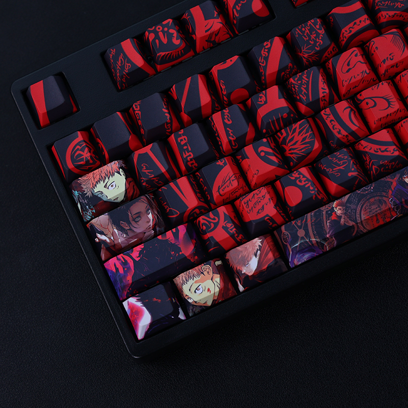 철자 반환 GOJO SATORU DOG CURLED THORN FUSHI HEIHUI TIGER STICK HISAHITO KIZAKI 와일드 로즈 애니메이션 기계식 키보드 KEYCAP