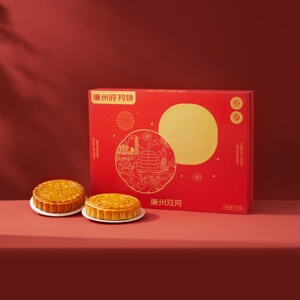 廉州府月饼廉州双月正宗广西广式双蛋黄莲蓉月饼传统老式五仁月饼