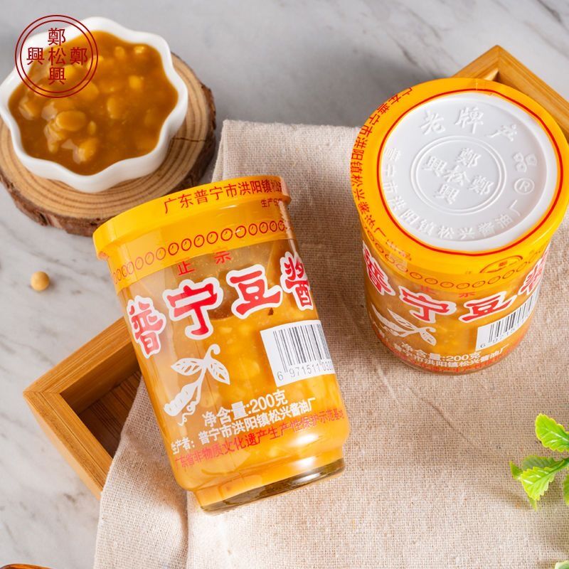郑松兴普宁豆酱200g*6瓶黄豆酱