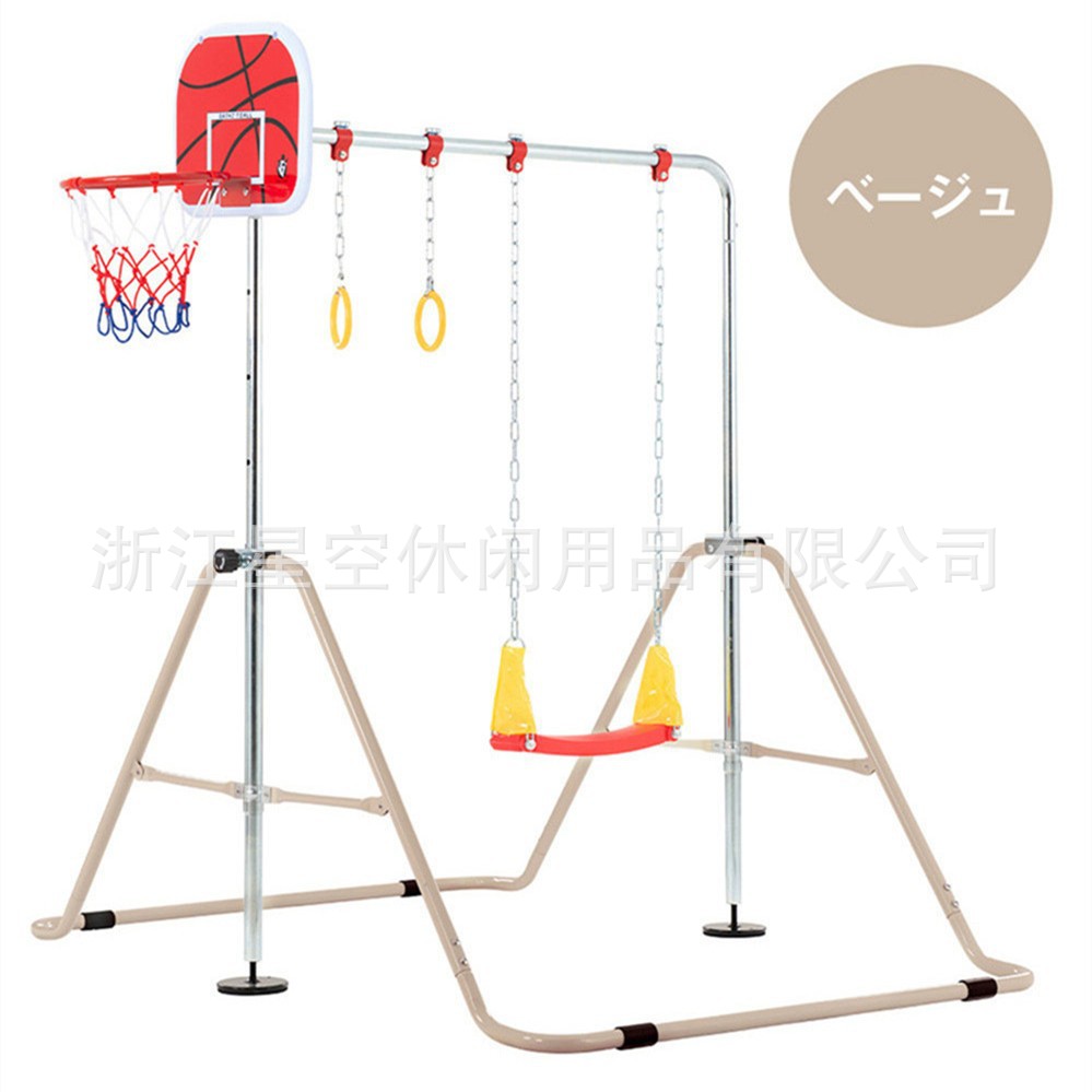 跨境热销可调高度折叠家用健身器材落地引体向上架室内儿童单杠