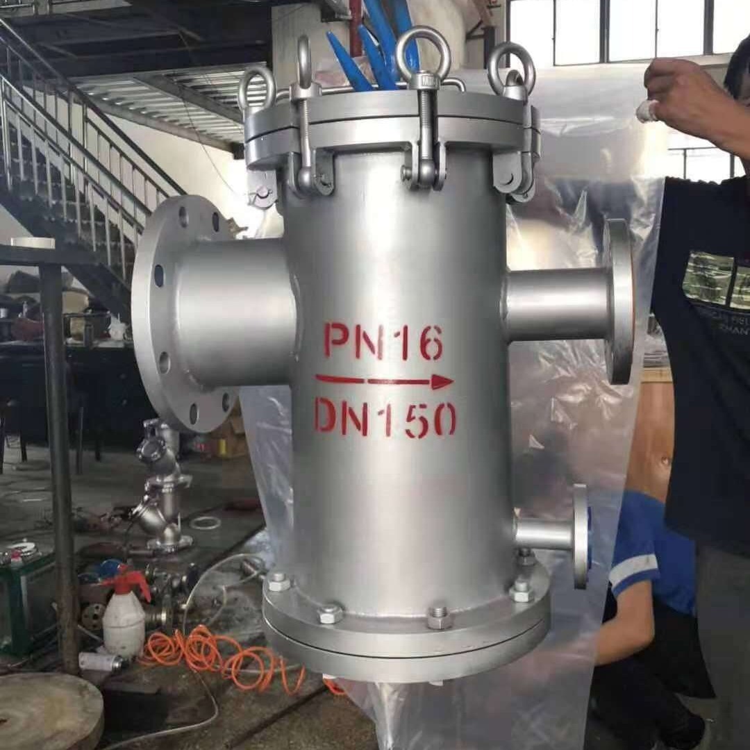 SBL-150LBP美标吊环快开蓝式过滤器 直通平底蓝式过滤器 CF8材质
