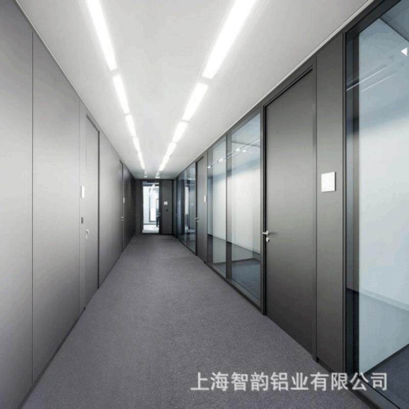 现货办公室铝合金单双面电动百叶玻璃隔断酒店餐厅高隔断厂家i.