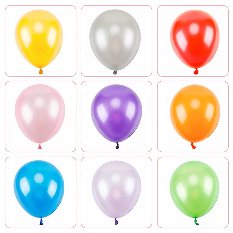 10寸珠光加厚气球婚房结婚儿童生日场景布置装饰拱门汽球100个装