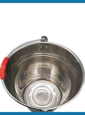 304不锈钢桶10L15L20L加厚提水桶201不锈钢家用储水桶手提式冰桶
