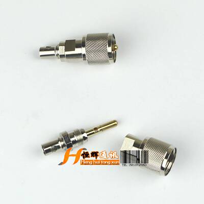 50-3 M公同轴馈线头SL16 M公 粗针接头免压M公头 RG58/U同轴电缆