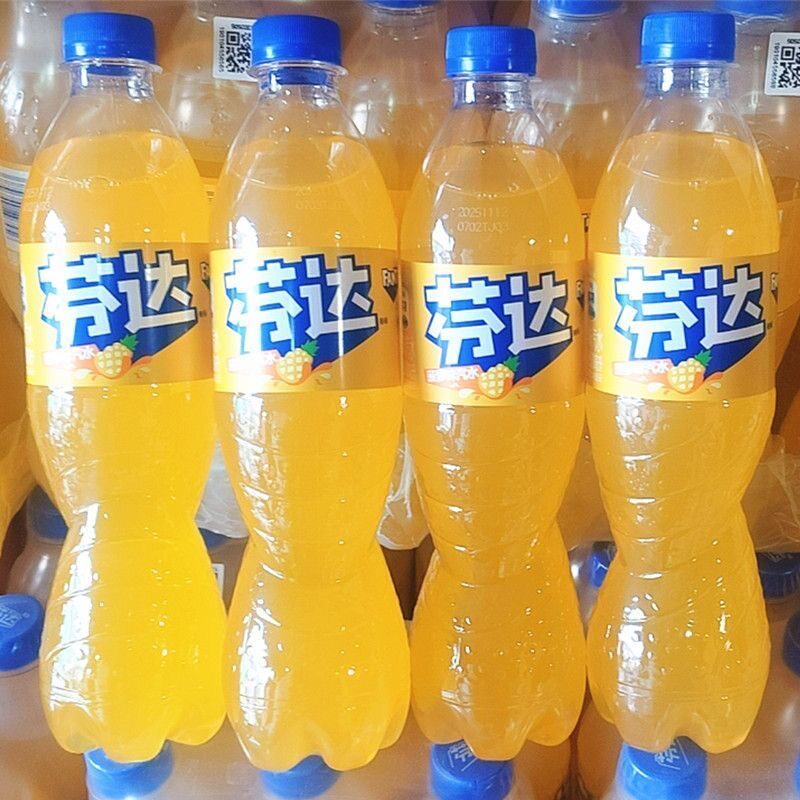 新品 芬达菠萝味汽水500ml*12瓶碳酸饮料 可口可乐新品