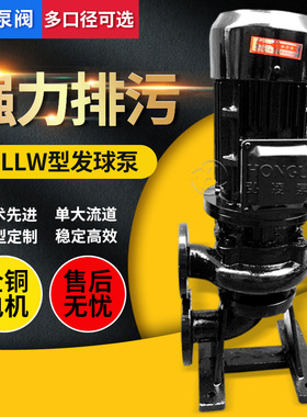 发球泵 铸钢立式发球泵 HLLW50-15-25-2.2立式发球泵