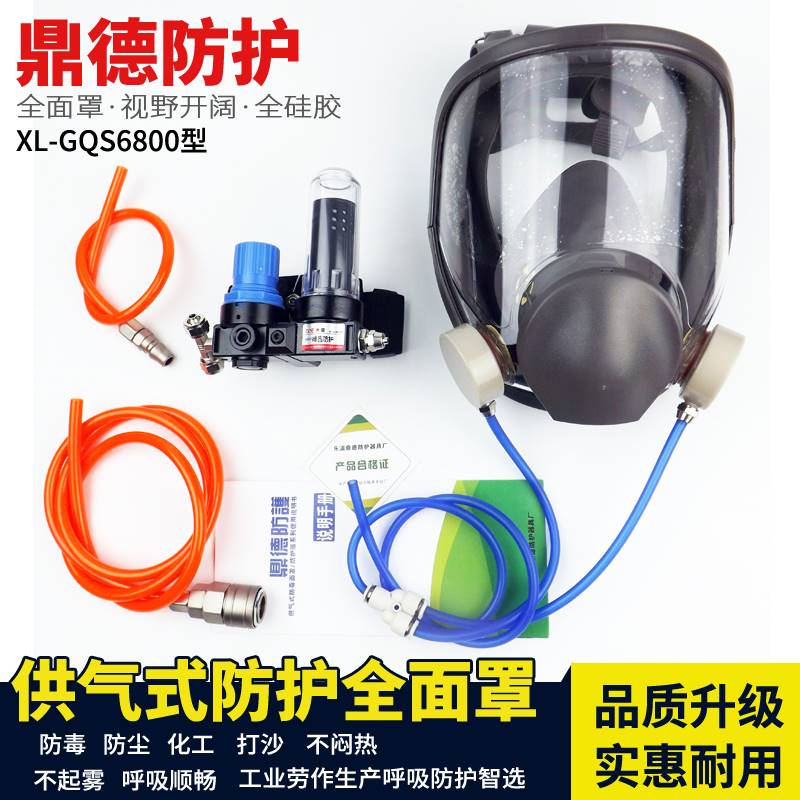 供气式防毒全面具 6800全面罩 防尘化工化学喷漆喷塑供气式面罩