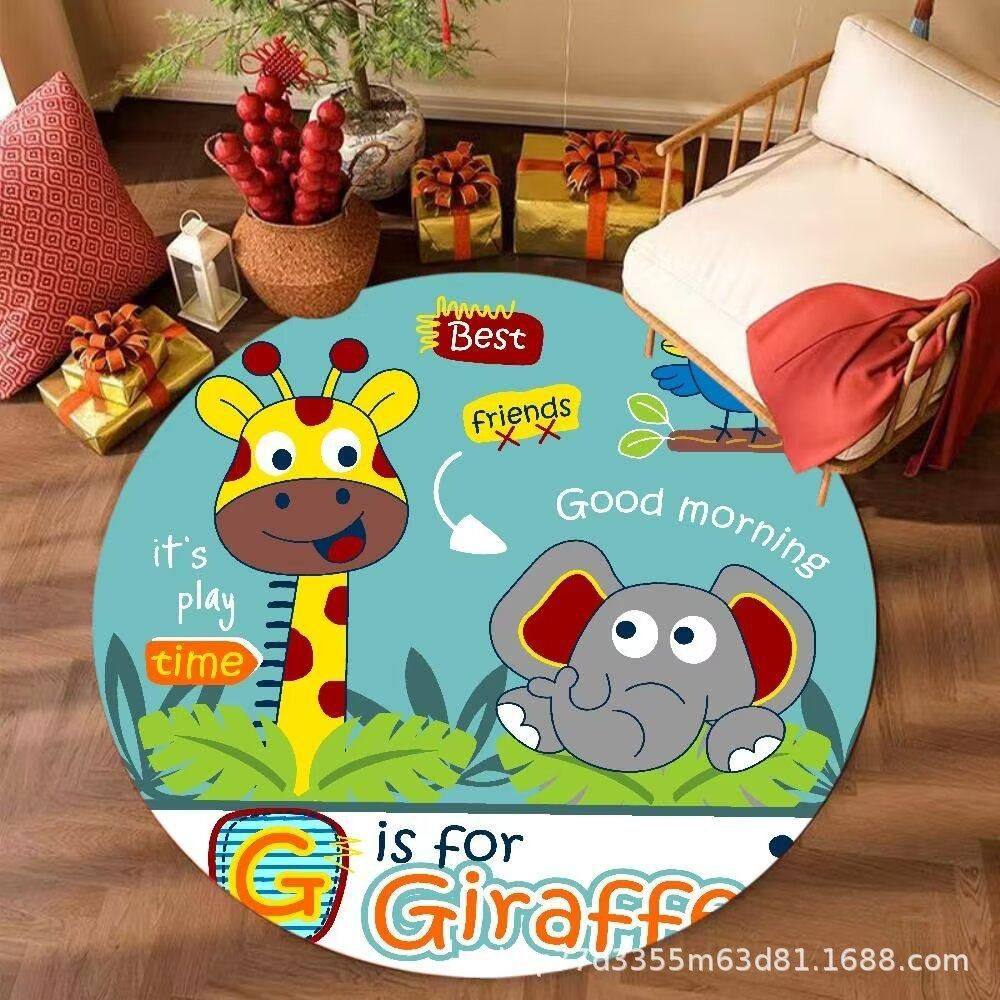 圆形地垫卧室床边地毯客厅垫吊篮椅电脑椅梳妆台脚垫可爱进门垫,居家布艺,家用脚垫,淘宝优惠券,粉丝福利购,淘宝优惠卷