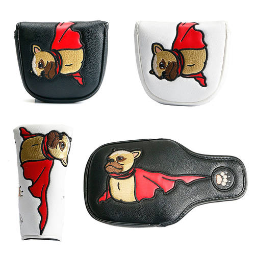 跨境新款厂家直销法斗犬推杆帽套 Golf head cover尔夫球杆帽套