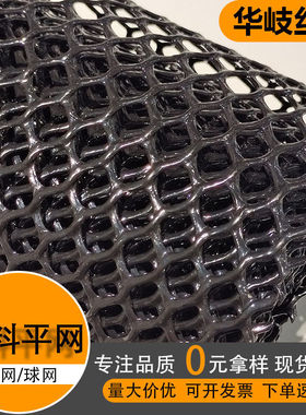 黑色加厚塑料网养殖塑料网阳台封窗防猫塑料围网阳台防护网塑料网