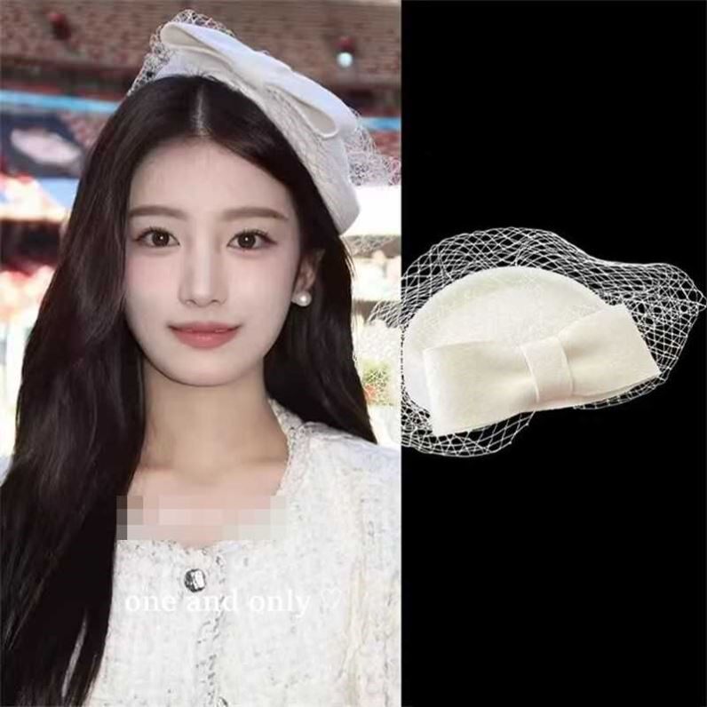 法式帽子女复古赫本网纱小礼服帽女英伦名媛旗袍婚纱派对礼服头饰