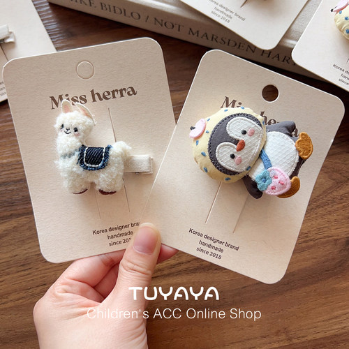 宝宝包布发夹不伤发头饰