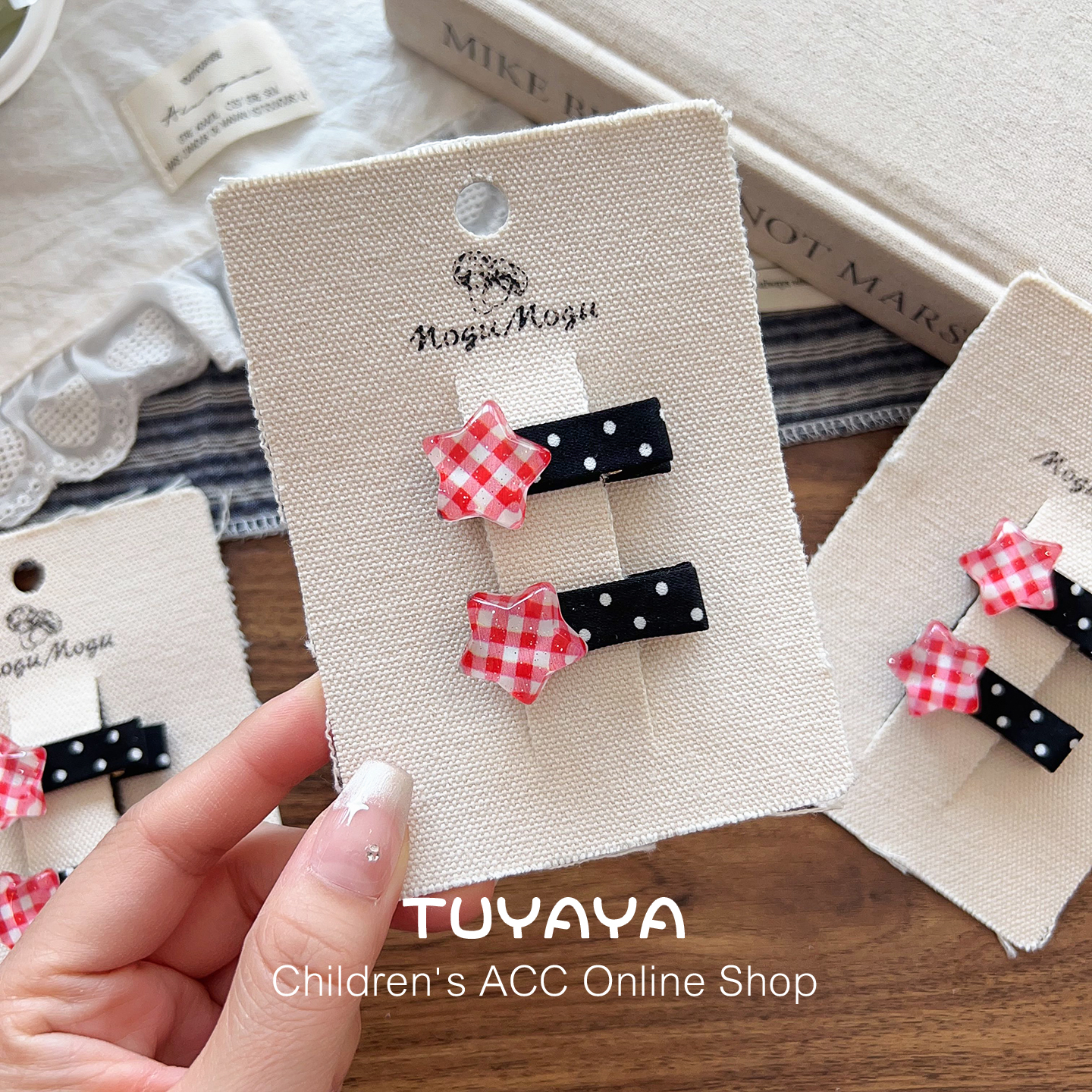 婴儿全包布不伤发发夹