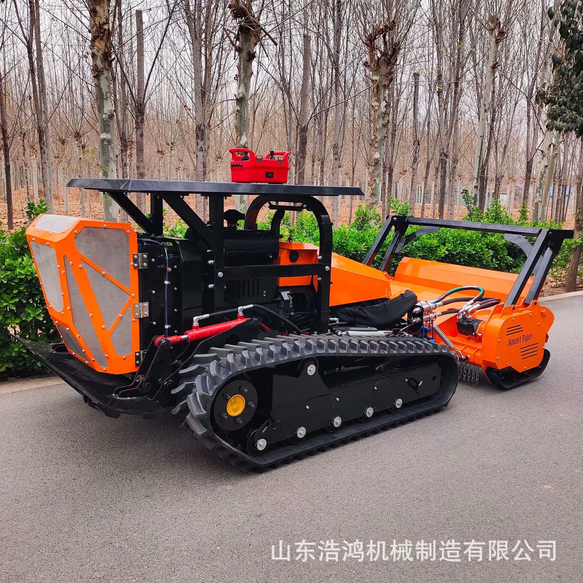 森林消防拓荒机履带式遥控割草机山地灌木开荒机