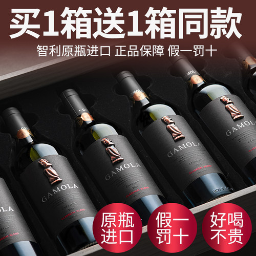 智利原瓶进口国际三项金奖干红酒