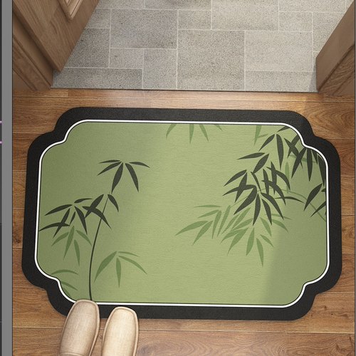 地垫竹子新中式入户门垫