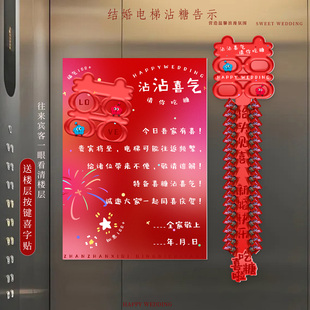 沾沾喜气婚房布置创意结婚红色装饰喜庆镂空糖果盒氛围感用品套装