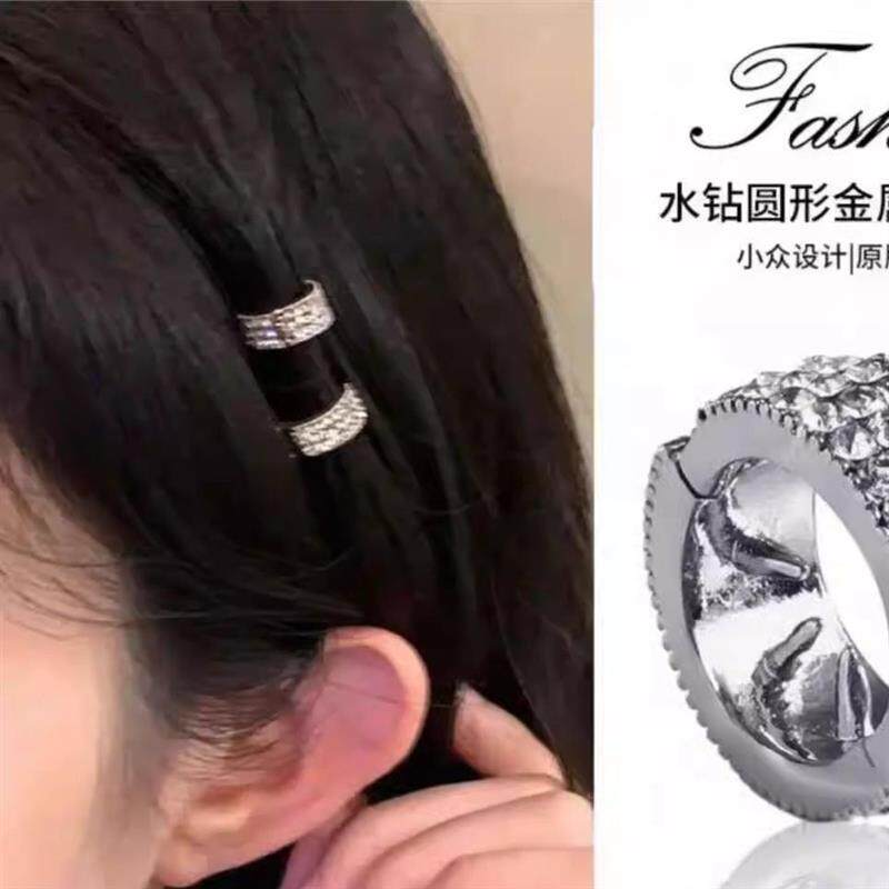 明星同款高颅顶圆形发扣浏海发夹女前额侧边夹发夹头饰Y32