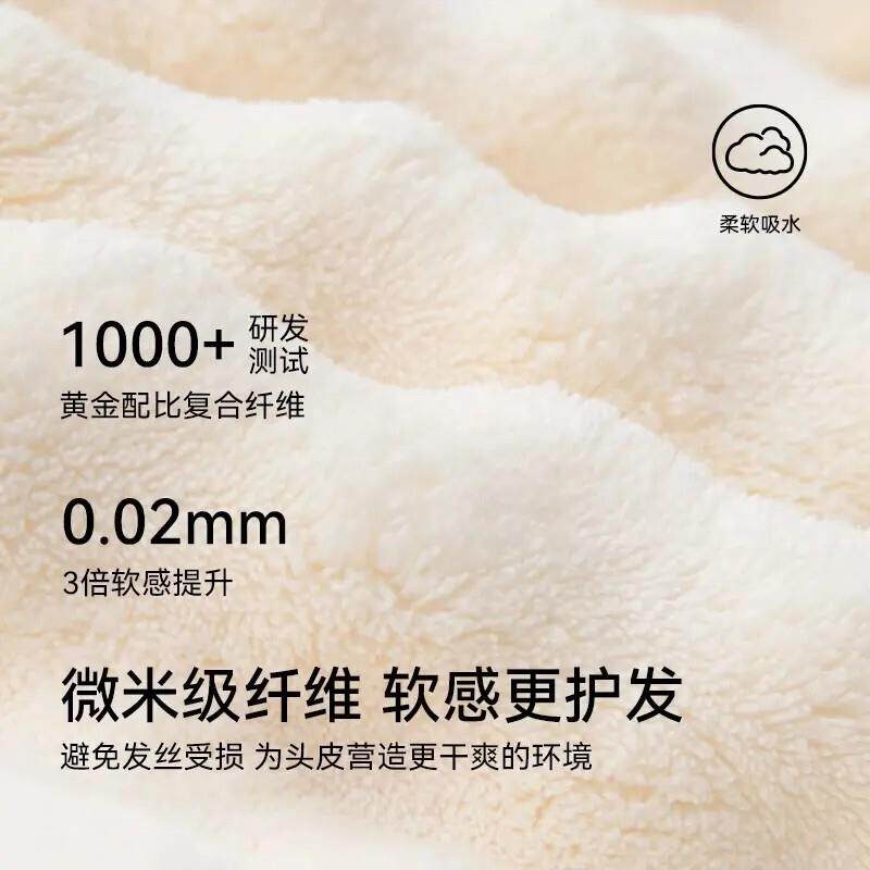 【下单立减50】简单加大加厚7A抗菌吸水速干成人乾发帽WZ