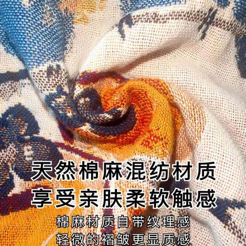 【下单立减50】A类棉麻纱布方巾4层纱布毛巾成人儿童全棉毛巾ZP