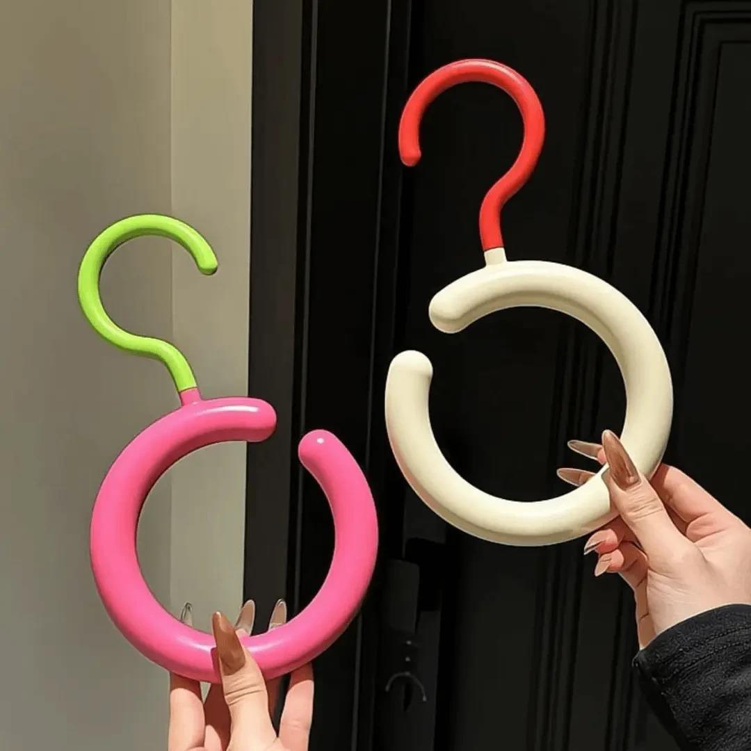 【下单立减50】挂钩多功能可旋转免打孔围巾帽子挂架圆形架子QC