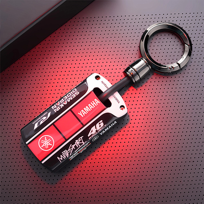 适用雅马哈摩托车钥匙套NMAX155高档XMAX300男YAMAHA遥控壳扣包赛