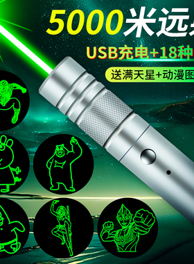 激光灯USB充电镭射激光手电绿光驾校工程售楼部强光激光笔逗猫棒