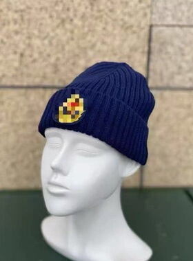 新款消蓝色防冬季体能训练帽加绒混纺针织帽防寒保暖蓝色作训帽