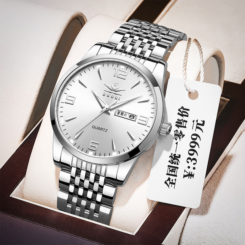 瑞士正品手表男新款夜光简约男士防水不掉色全自动机械精钢男腕表