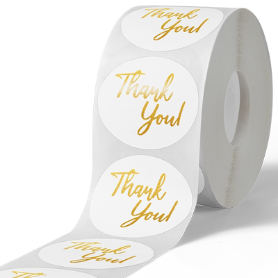 透明烫金感谢封口贴礼物装饰贴纸