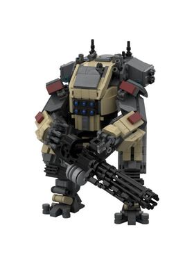 SETbricks积木MOC泰坦陨落中的军团机器人战甲机甲高砖高德斯玩具