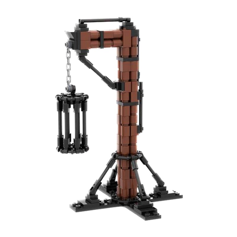 SETbricks绞刑架小颗粒拼装积木兼容益智儿童玩具套装拼插礼品