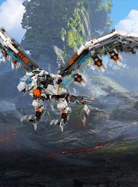 SETbricks地平线风暴鸟西之绝境零之曙光颗粒MOC积木高德斯砖零件