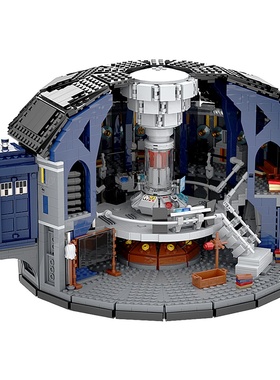 SETbricks积木神秘博士第12任博士Tardis影视同款摆件模型